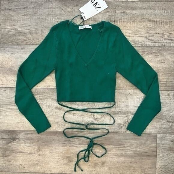 ZARA Knit Top with Ties NWT - Picture 15 of 16